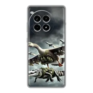 Чехол с мемами тралалело тралала для OnePlus Ace 3 Pro (Гусини и крокодило)