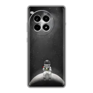 Силиконовый Чехол с принтом "Космонавты" на OnePlus Ace 3 Pro (Космонавт романтик)