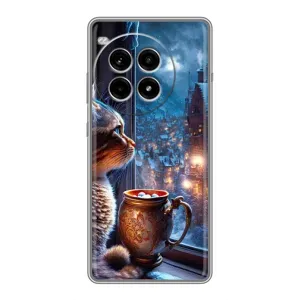 Чехлы на Новый Год OnePlus Ace 3 Pro (Кот новогодний)