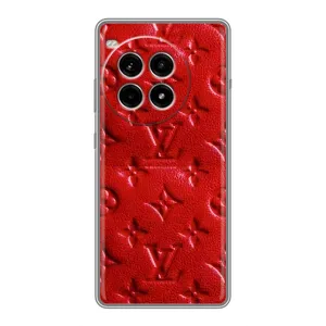 Текстурный Чехол Louis Vuitton для Ван Плас Эйс 3 Про (Красный ЛВ)