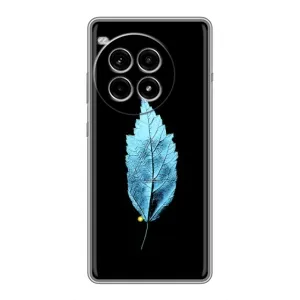 Чехол с картинками на черном фоне для OnePlus Ace 3 Pro (Листочек)