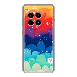 Силиконовый чехол с котиком для OnePlus Ace 3 Pro (Mew)