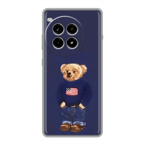 Чехол с рисунком «Мишка USA» для OnePlus Ace 3 Pro Чехол с рисунком «Мишка USA» для OnePlus Ace 3 Pro