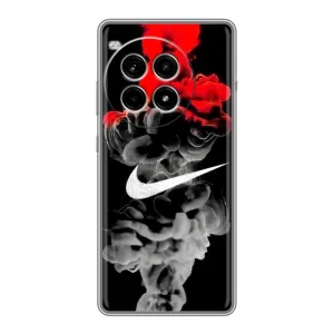 Силиконовый Чехол на OnePlus Ace 3 Pro с картинкой Nike (Nike дым)