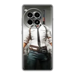 Силиконовый чехол с картинкой "Герой Pubg" на OnePlus Ace 3 Pro (Пабг)