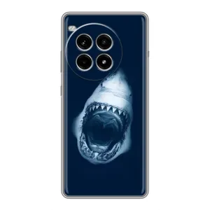 Силиконовый бампер с картинкой животных для OnePlus Ace 3 Pro (Пасть Акулы)