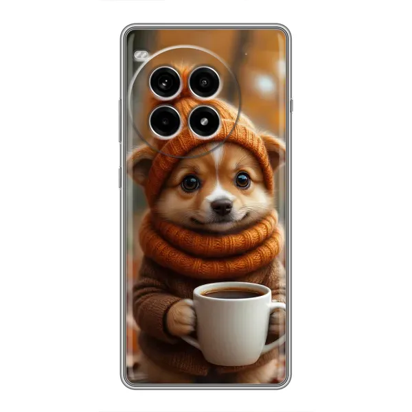 Чехол с рисунком «Собачка с кофе» для OnePlus Ace 3 Pro Чехол с рисунком «Собачка с кофе» для OnePlus Ace 3 Pro