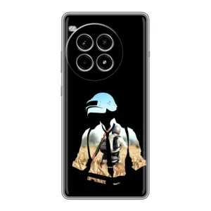 Силиконовый чехол с картинкой "Герой Pubg" на OnePlus Ace 3 Pro (Пубг мен)