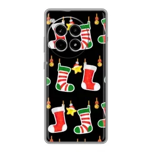 Силиконовый бампер на рождество для OnePlus Ace 3 Pro (Рождественские подарки)