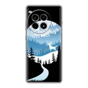 Силиконовый бампер на рождество для OnePlus Ace 3 Pro (Рождественский Олень)