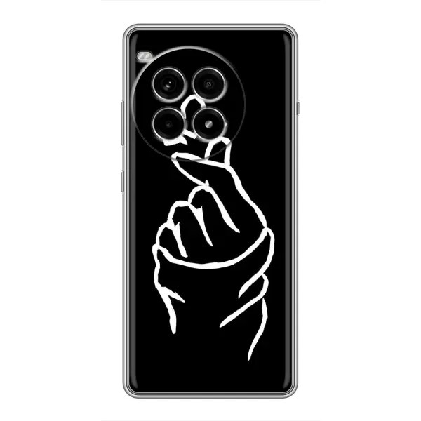 Чехол с рисунком «Сердце на черном» для OnePlus Ace 3 Pro Чехол с рисунком «Сердце на черном» для OnePlus Ace 3 Pro