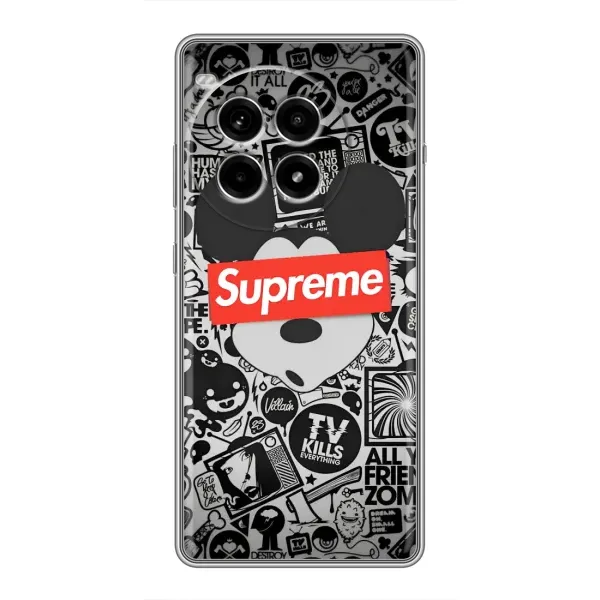 Чехол с рисунком «Supreme Маус» для OnePlus Ace 3 Pro Чехол с рисунком «Supreme Маус» для OnePlus Ace 3 Pro