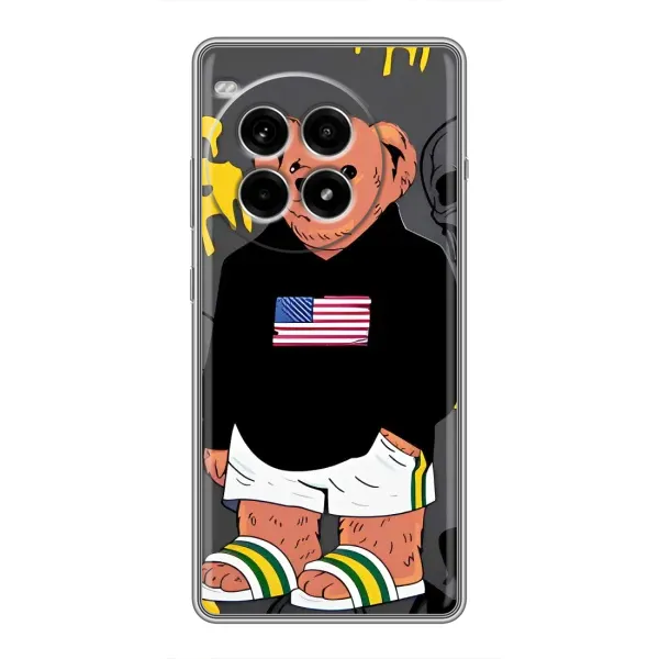 Чехол с рисунком «Teddy USA» для OnePlus Ace 3 Pro Чехол с рисунком «Teddy USA» для OnePlus Ace 3 Pro