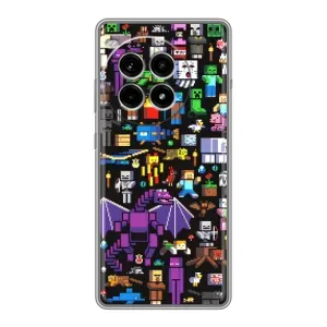 Чехол майнкрафт для OnePlus Ace 3 Pro (Все персонажи)
