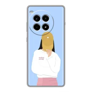 Силиконовый Чехол на OnePlus Ace 3 Pro с картинкой Стильных Девушек (Желтая кепка)