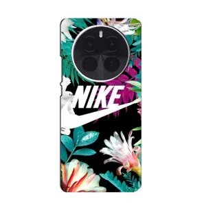 Силіконовый Чохол на OnePlus Ace 5 Pro з картинкою НАЙК (Квітковий Nike)