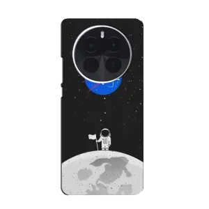 Силиконовый бампер с принтом "Наса" на OnePlus Ace 5 Pro (Космонавт NASA)