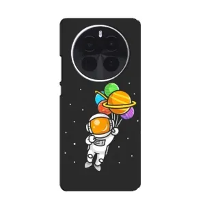 Силиконовый Чехол с принтом "Космонавты" на OnePlus Ace 5 Pro (Космонавт с шариками)