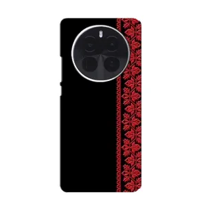 Силиконовый Чехол на OnePlus Ace 5 Pro (Красная Вышиванка)