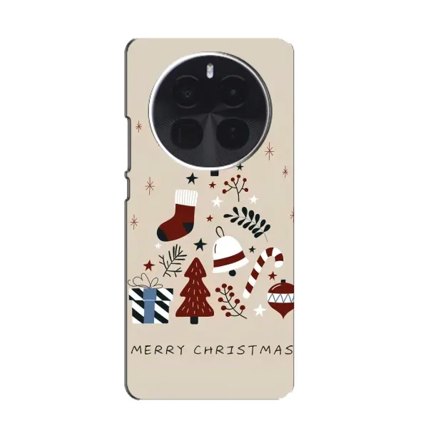Чехол с рисунком «Merry Christmas» для OnePlus Ace 5 Pro