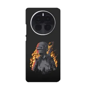 Силиконовый чехол с картинкой "Герой Pubg" на OnePlus Ace 5 Pro (В огне)
