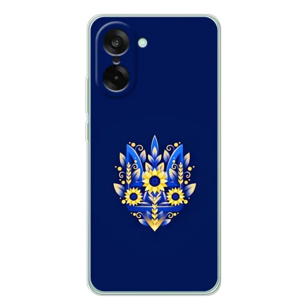 Чехол с рисунком «Цветущий Герб» для OnePlus Ace 5 Racing