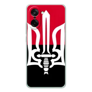 Чехлы УПА (Красно-Чёрный) на OnePlus Ace 5 Racing (Герб Украины)