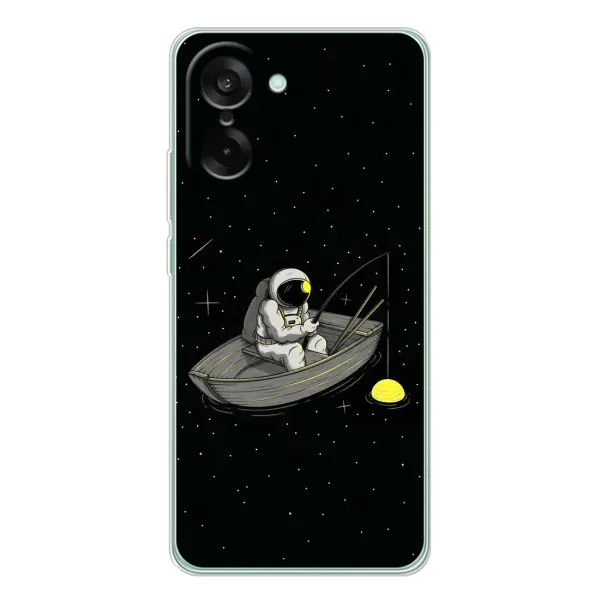 Чехол с рисунком «Космонавт на рыбалке» для OnePlus Ace 5 Racing Чехол с рисунком «Космонавт на рыбалке» для OnePlus Ace 5 Racing