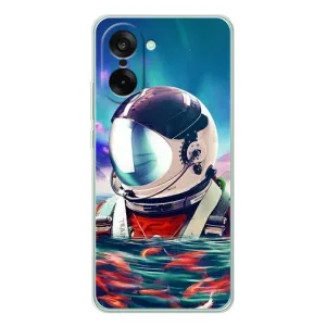 Силиконовый Чехол с принтом "Космонавты" на OnePlus Ace 5 Racing (Космонавт в воде)