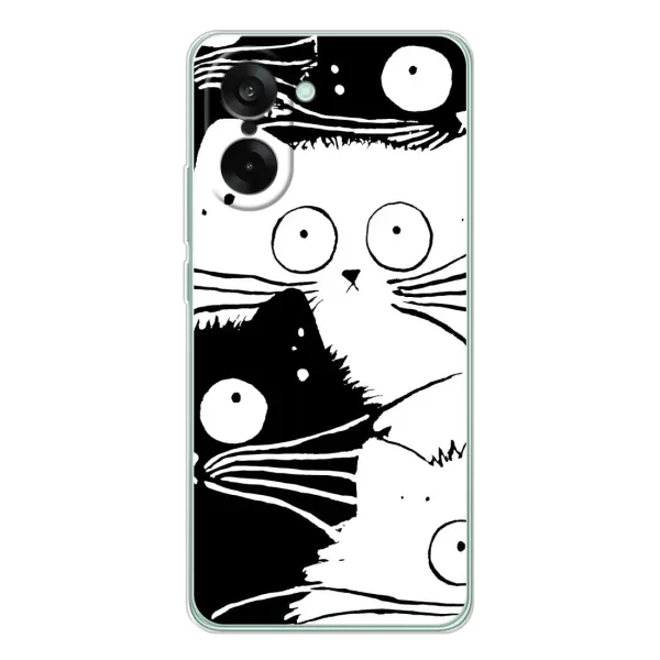 Чехол с рисунком «КОТИКИ» для OnePlus Ace 5 Racing Чехол с рисунком «КОТИКИ» для OnePlus Ace 5 Racing