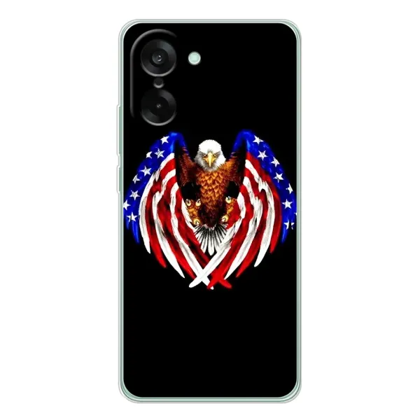 Чехол с рисунком «Крылья США» для OnePlus Ace 5 Racing