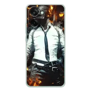 Чохол з картинкою "Герой Pubg" на OnePlus Ace 5 Racing (Man Пубг)