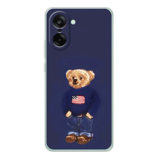 Чехол с рисунком «Мишка USA» для OnePlus Ace 5 Racing