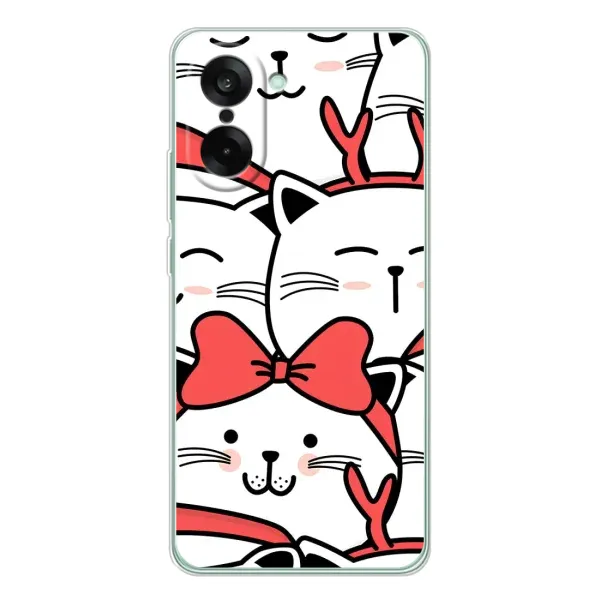 Чехол с рисунком «Новогодние котики» для OnePlus Ace 5 Racing Чехол с рисунком «Новогодние котики» для OnePlus Ace 5 Racing