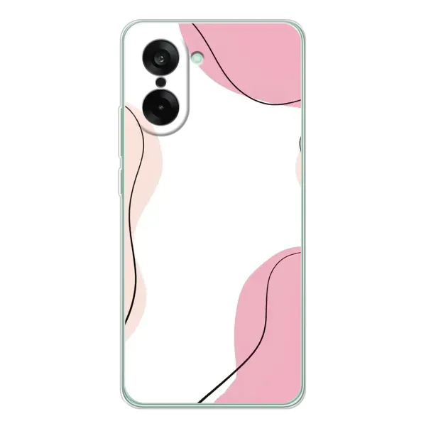 Чехол с рисунком «Розовый фон» для OnePlus Ace 5 Racing