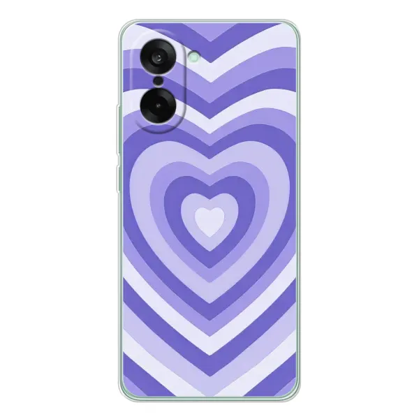 Чехол с рисунком «Сердце фиолет» для OnePlus Ace 5 Racing Чехол с рисунком «Сердце фиолет» для OnePlus Ace 5 Racing