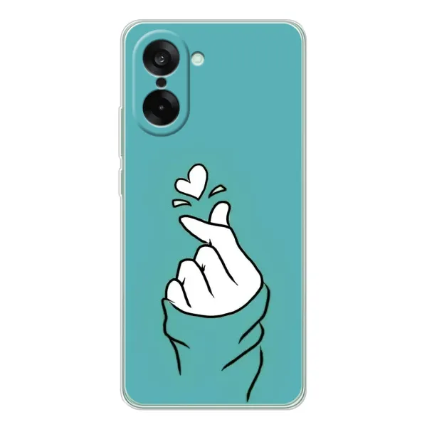 Чехол с рисунком «Сердечко на бирюзовом» для OnePlus Ace 5 Racing Чехол с рисунком «Сердечко на бирюзовом» для OnePlus Ace 5 Racing