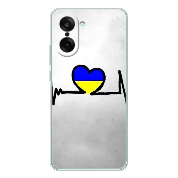Чехол с рисунком «Украинская кардиограмма» для OnePlus Ace 5 Racing Чехол с рисунком «Украинская кардиограмма» для OnePlus Ace 5 Racing