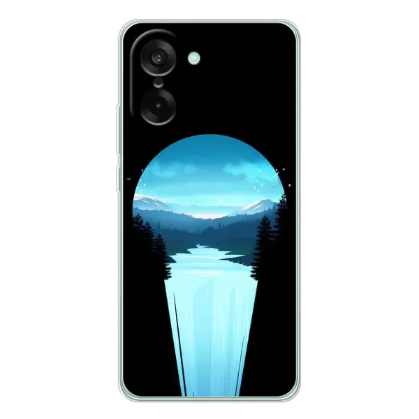 Чехол с рисунком «Синий Водопад» для OnePlus Ace 5 Racing Чехол с рисунком «Синий Водопад» для OnePlus Ace 5 Racing