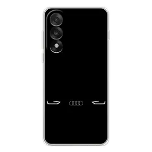 Силиконовый бампер с картинкой машины на OnePlus Ace 5 Ultra (Силует Audi)