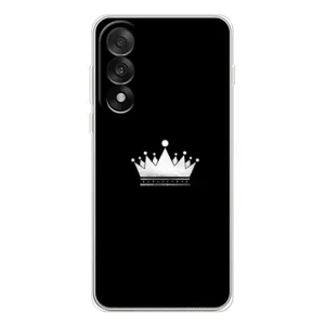 Чехол (Корона на чёрном фоне) для УанПлюс Эйс 5 Ультра (Белая корона)
