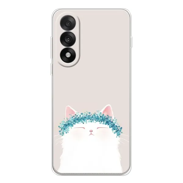 Чехол с рисунком «Белый котик» для OnePlus Ace 5 Ultra Чехол с рисунком «Белый котик» для OnePlus Ace 5 Ultra
