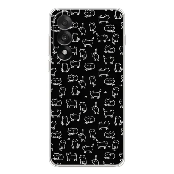 Чехол с рисунком «Котики на черном» для OnePlus Ace 5 Ultra Чехол с рисунком «Котики на черном» для OnePlus Ace 5 Ultra
