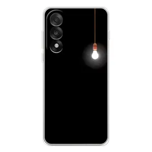 Чехол с картинками на черном фоне для OnePlus Ace 5 Ultra (Лампочка)