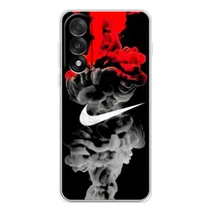 Силиконовый Чехол на OnePlus Ace 5 Ultra с картинкой Nike (Nike дым)