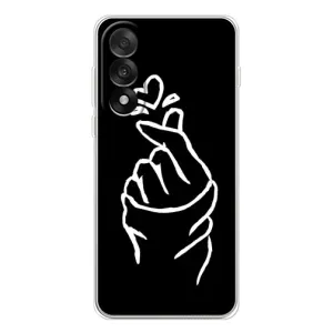 Чохол (Знак сердечка) для OnePlus Ace 5 Ultra (Сердечко на чорному)
