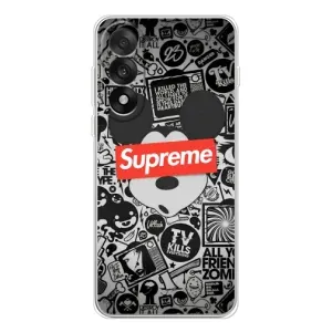 Чехол с Брендами одежды на УанПлюс Эйс 5 Ультра (Supreme Маус)