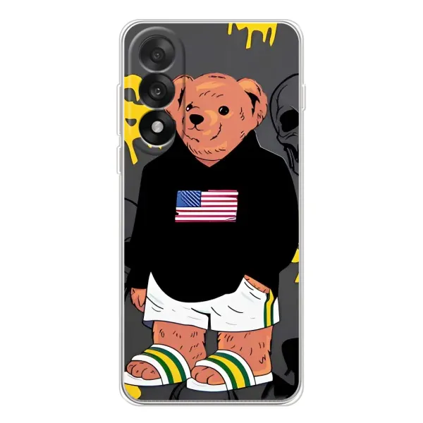 Чехол с рисунком «Teddy USA» для OnePlus Ace 5 Ultra