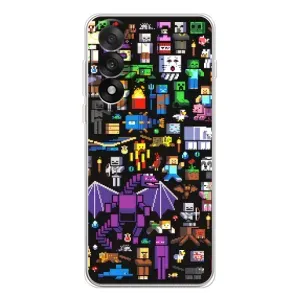 Чехол майнкрафт для OnePlus Ace 5 Ultra (Все персонажи)