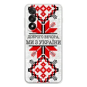 Силиконовый Чехол на OnePlus Ace 5 Ultra (Вышиванка Доброго вечера)